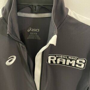 Asics Highland Rams Tricot Full-Zip Warm Up Jacket Women's M Grey A032A755